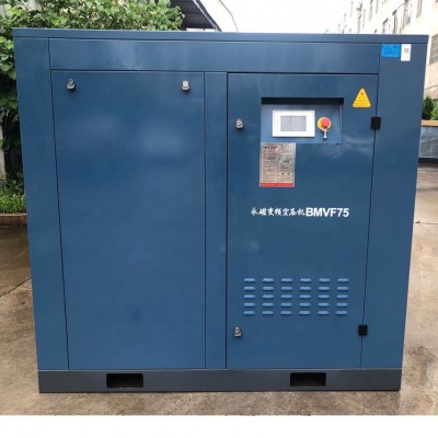 CE certified AC power BMVF75 VSD permanent magnet  rotary screw air compressor