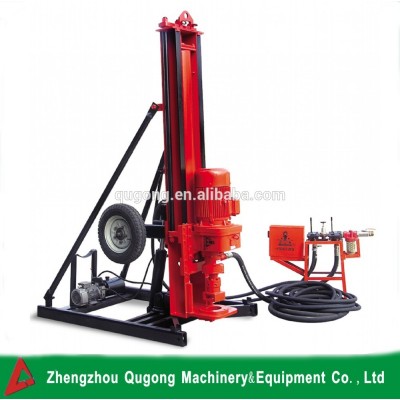 KQD165 220V 60HZ dth water drilling machine for sale philippines/ air DTH water drilling rig puneumatic portable drill rig